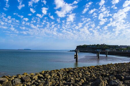 Bay water sky