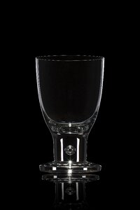Vodka reflection black glass