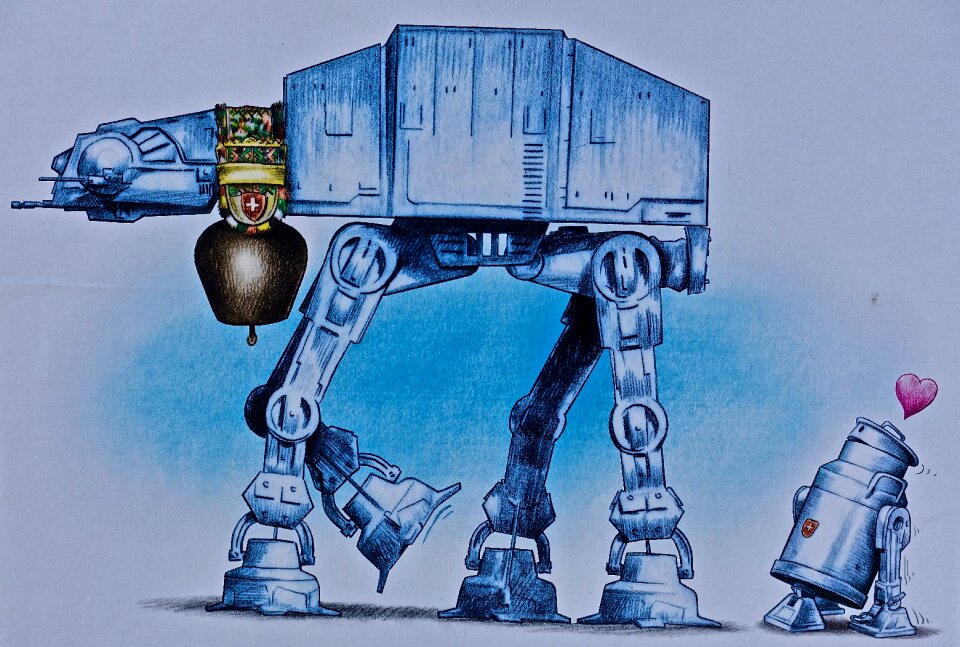 Funny machine futuristic