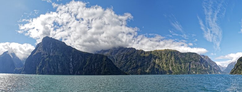 Panorama south island landscape photo