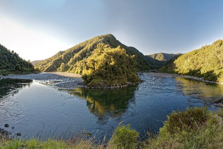Panorama river hill