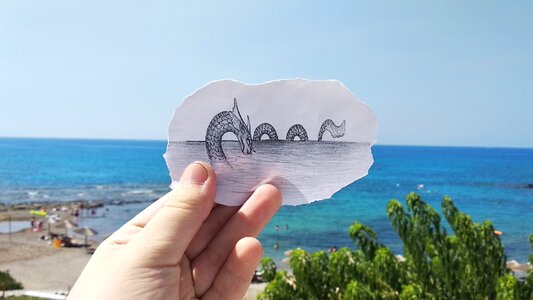 Drawing sea summer