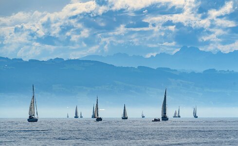 Water lake constance active photo
