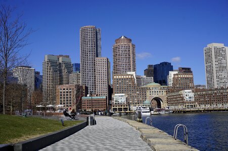 Skyscraper townscape boston