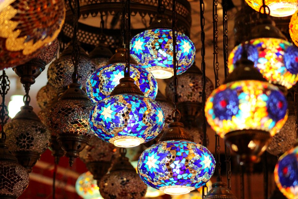 Color glass items celebration