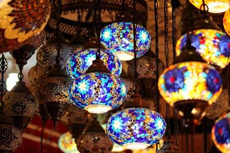 Color glass items celebration