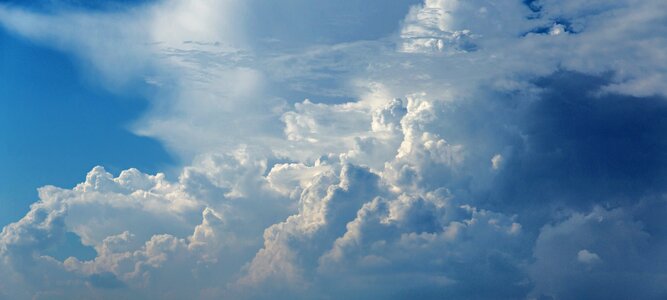 Clear storm blue sky photo