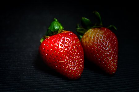 Red food fresh strawberries photo