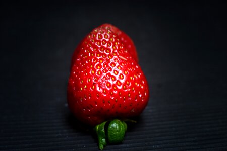 Red food fresh strawberries photo