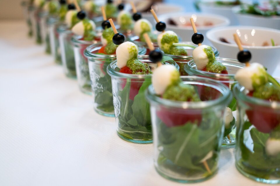 Skewers glass fresh