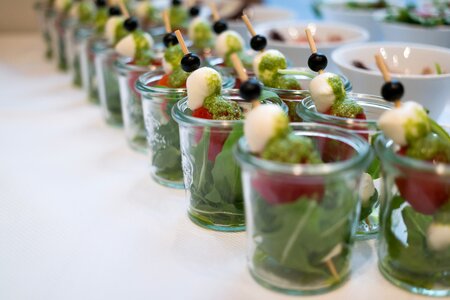 Skewers glass fresh