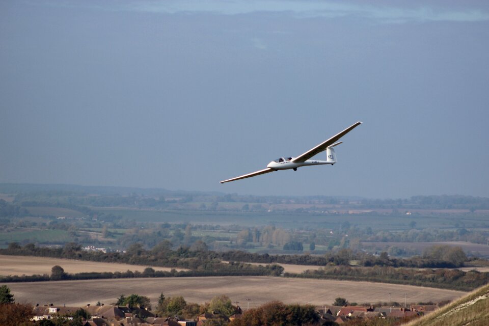 Glider dunstable downs flight