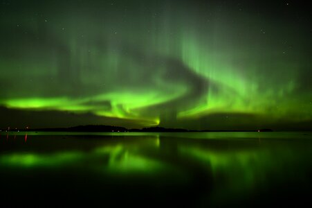 Aurora night phenomenon