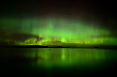 Aurora night phenomenon photo