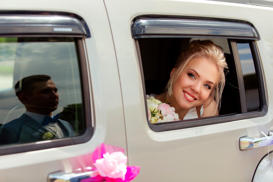Bride happy beautiful