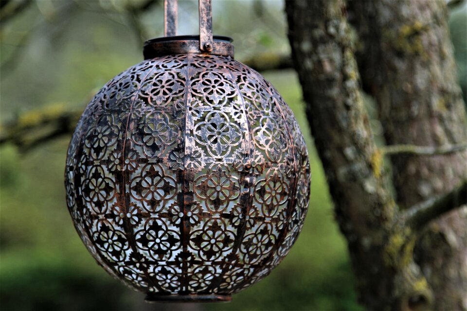 Wood pattern lamp