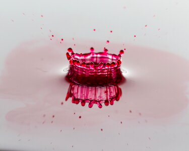 Liquid splashing droplet photo