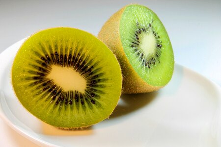 Cut in half green delicious