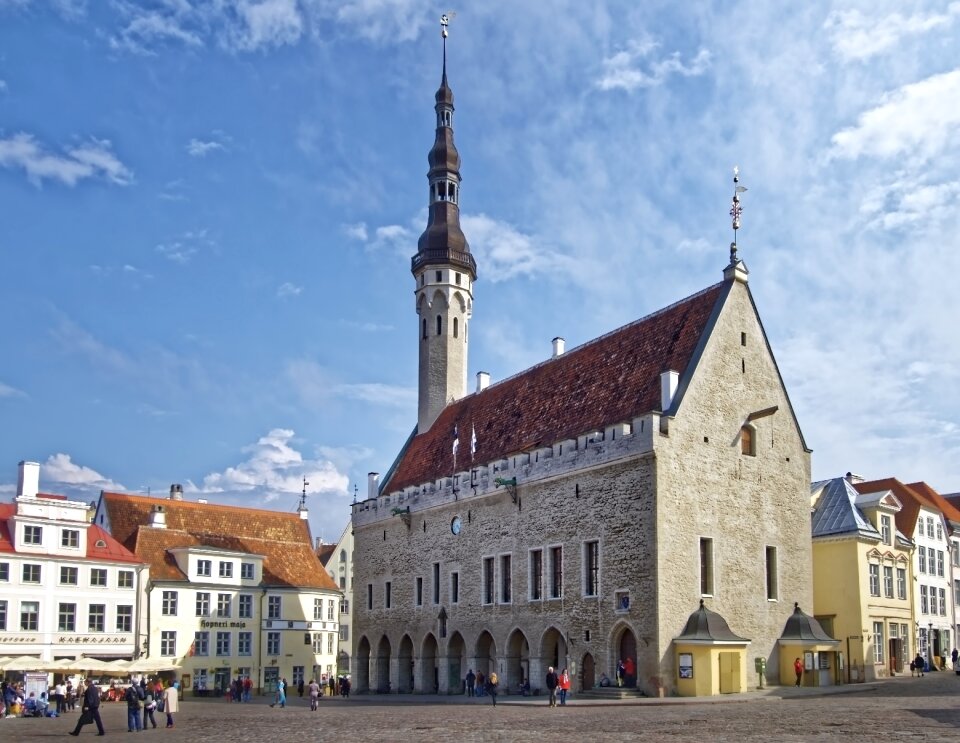Town hall town hall square building