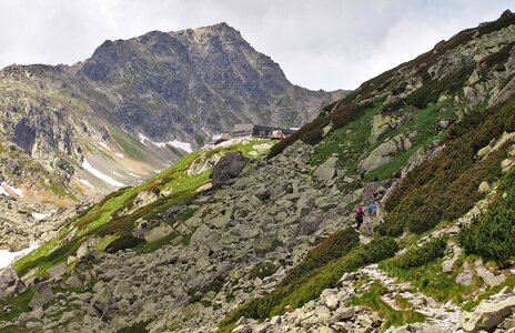 Hiking mountains landscape photo