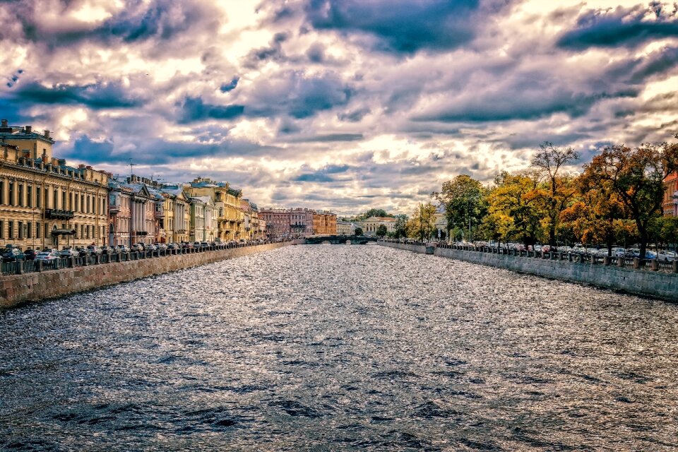 Russia leningrad picturesque