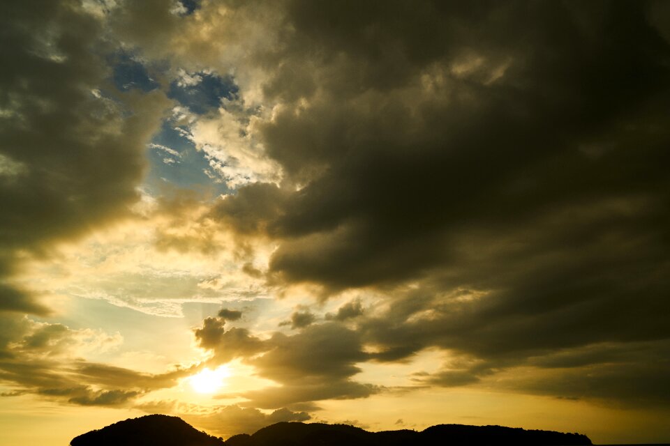 Nature clouds in the evening