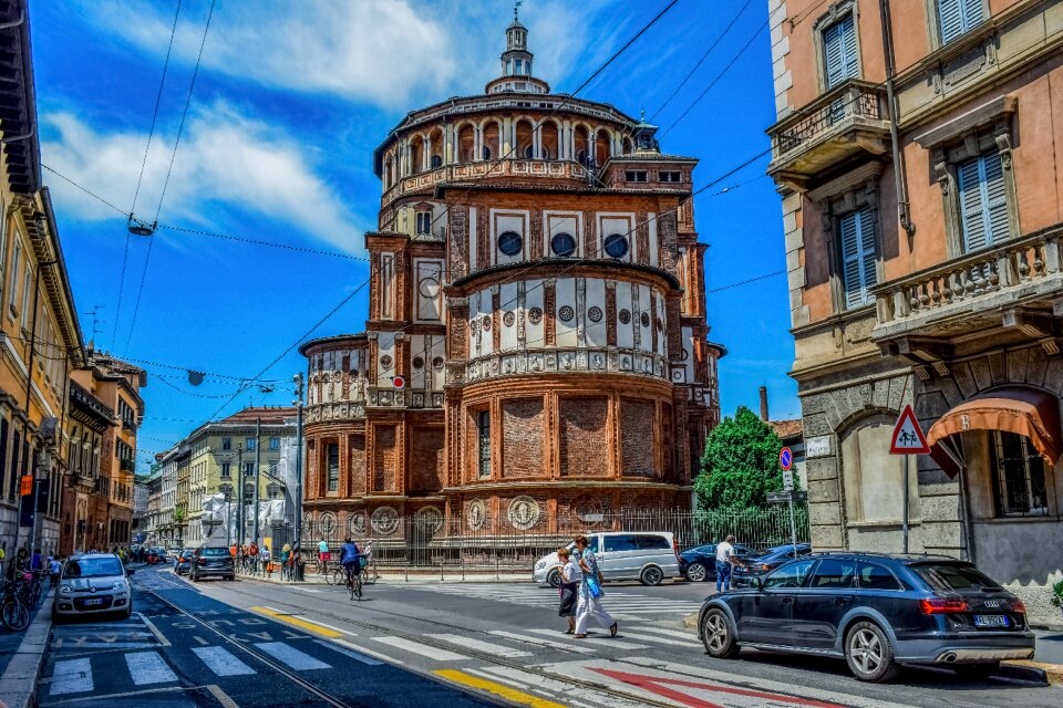 Street architecture lombardy