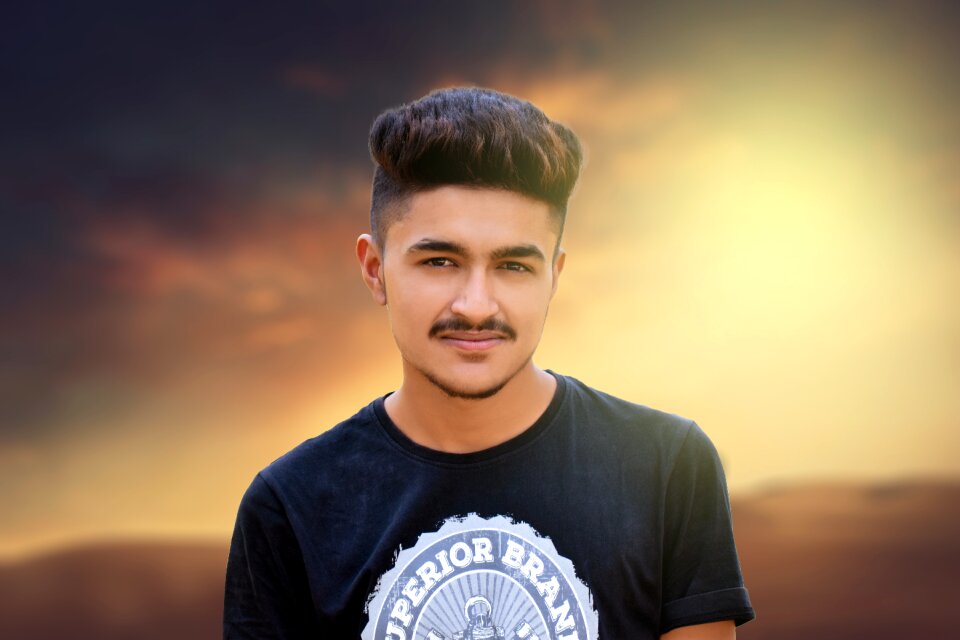 Adult face handsome