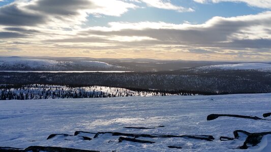 Sweden snow landscape