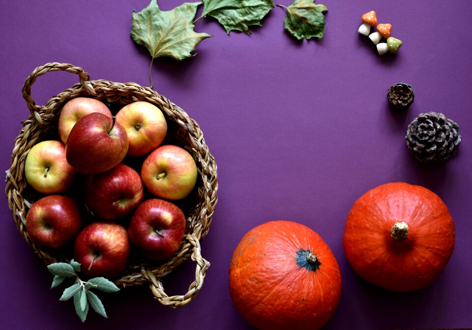 Fruit pumpkins still life