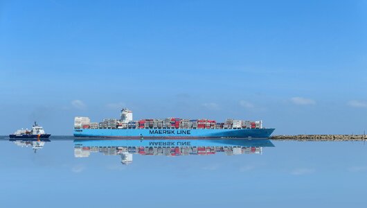 Cargo ship container photo