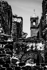 Tower black and white architecture