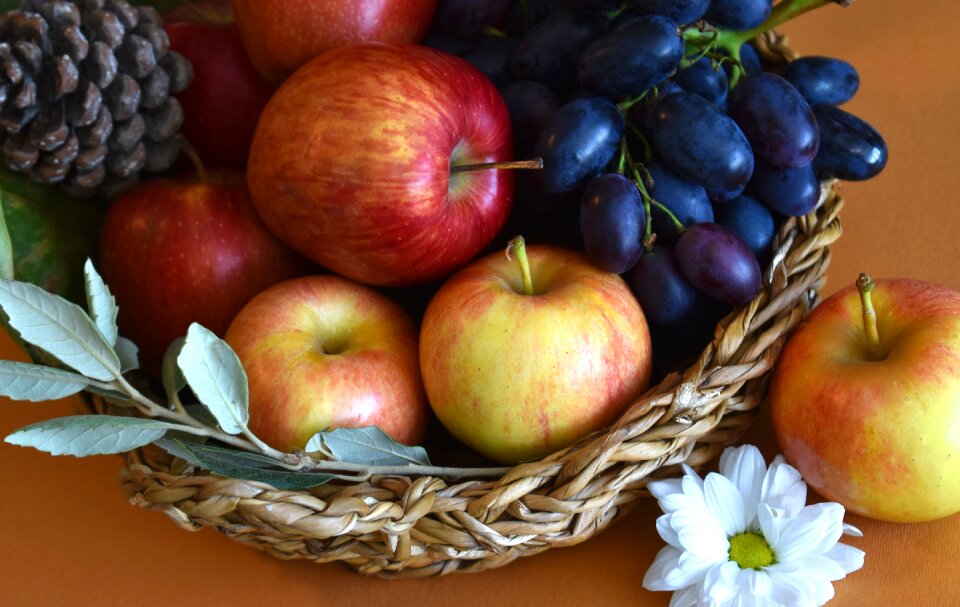 Food apples grapes