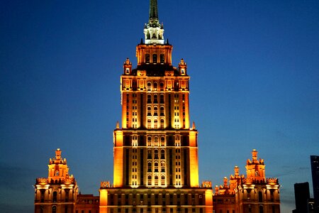 Seven sisters night facade