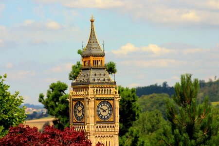 Building clock tower miniature photo