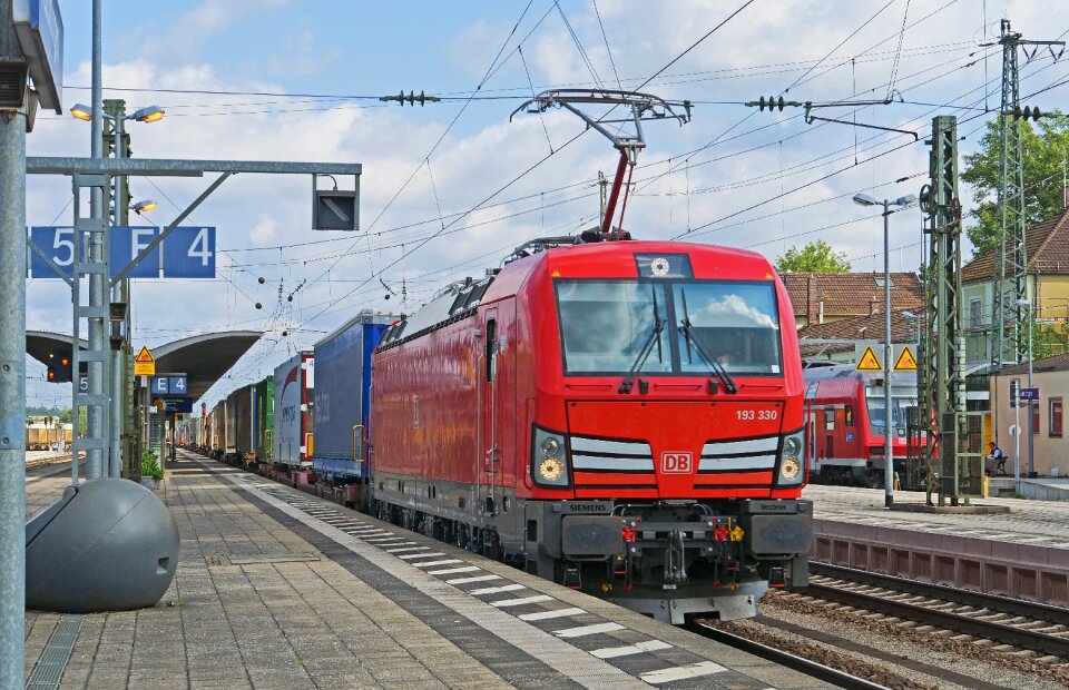 Platform electric locomotive br193 photo