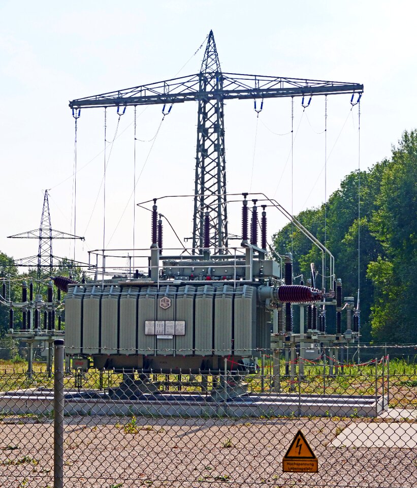 Overhead line power generation power plant