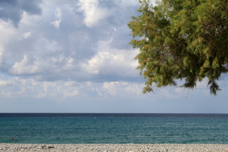 Landscape ocean sky