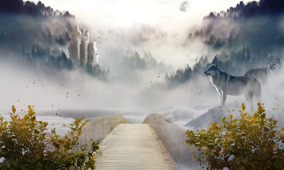 Fantasy dreamy misty