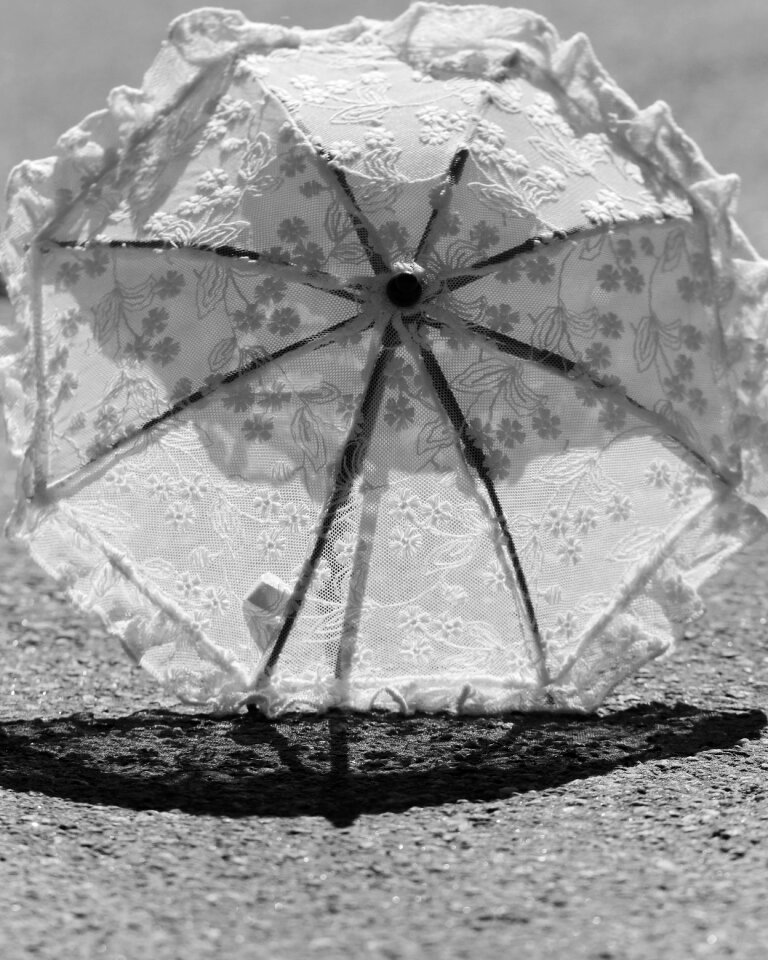 Summer protection gray umbrella