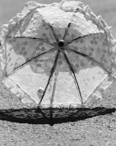 Summer protection gray umbrella