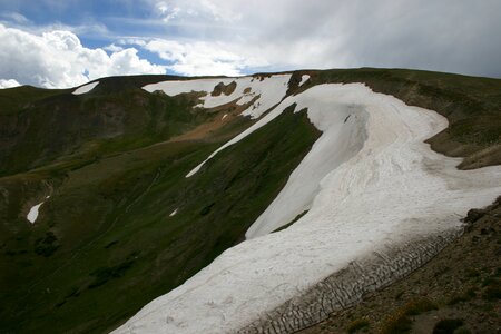 Snow clouds landscape photo