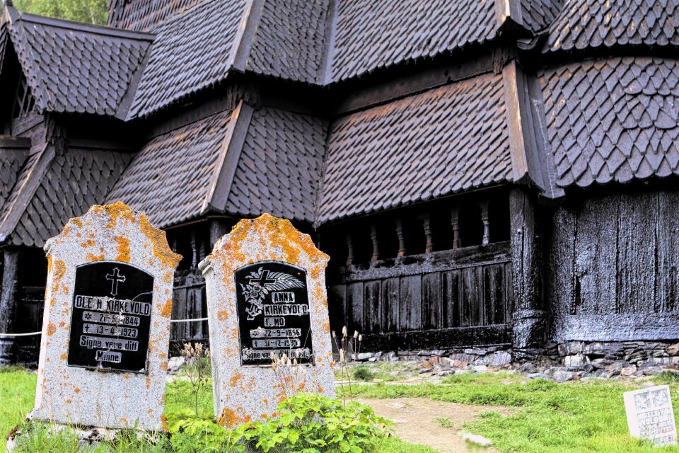 Atmosphere stave church weathered