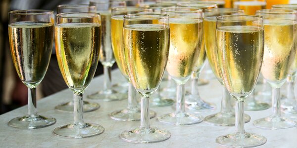 Champagne glass celebrate abut