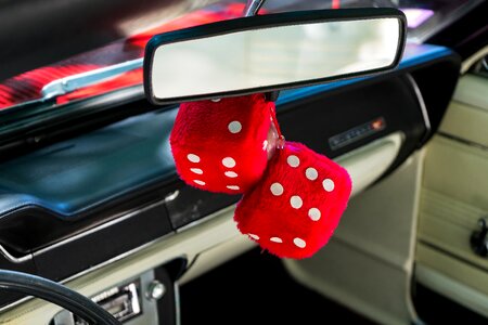 Deco rear mirror interior photo