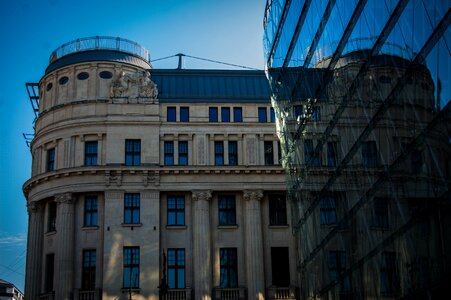 Budapest reflected building