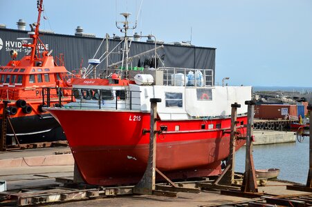 Shipyard boat denmark photo