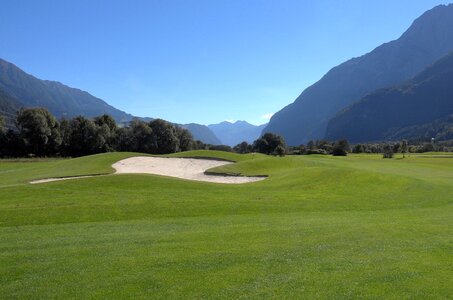 Golfer nature green