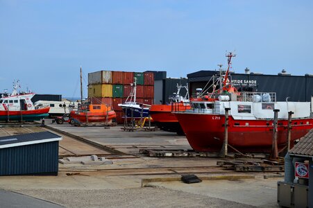 Shipyard fishing boat ship