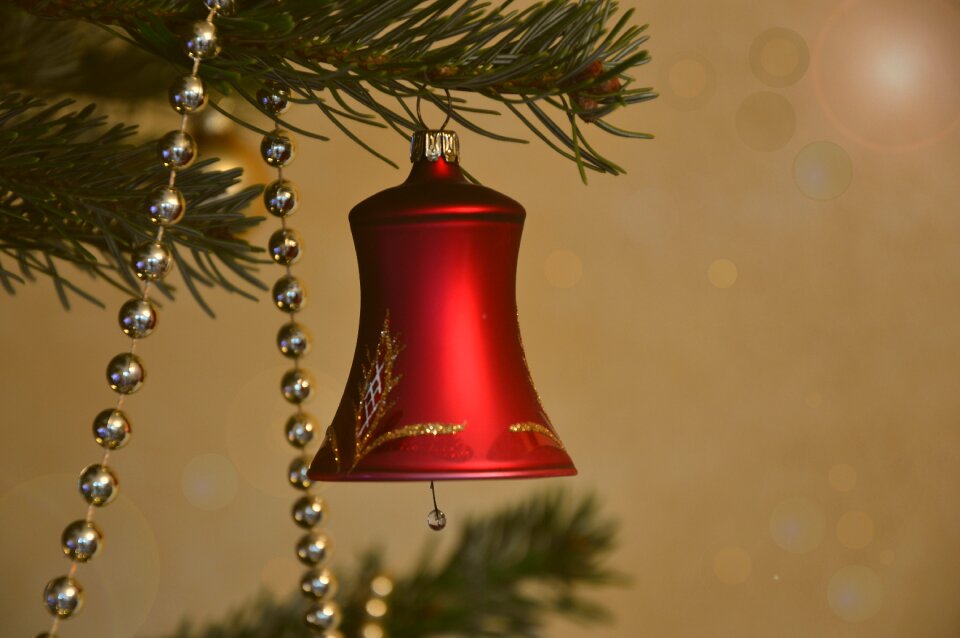 Advent bell christmas ornament